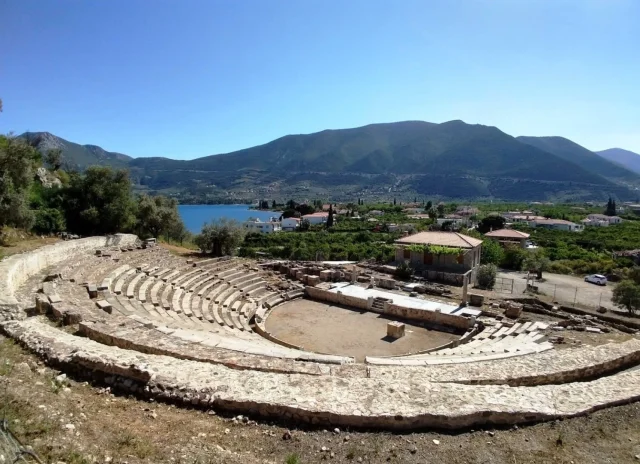 Little Theatre at the Ancient City of Epidaurus (Palaia Epidavros) Peloponnese - Greece