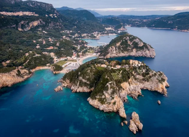Monastery Paleokastritsa (Paleokastritsa) Ionian Islands - Corfu - Greece