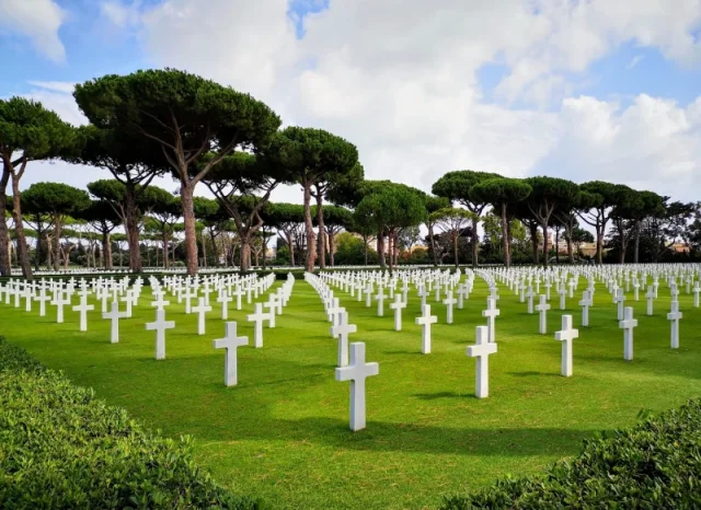 World War II Sicily-Rome American Cemetery and Memorial (Nettuno) Città Metropolitana di Roma - Italy