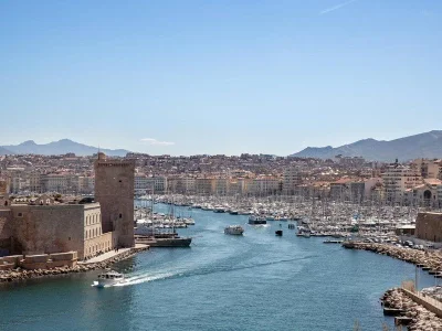 Vieux-old Port (Marseille) Bouches-du-Rhône - France