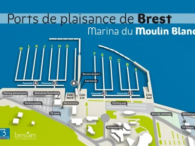 Port du Moulin Blanc (Brest) Finistère - France