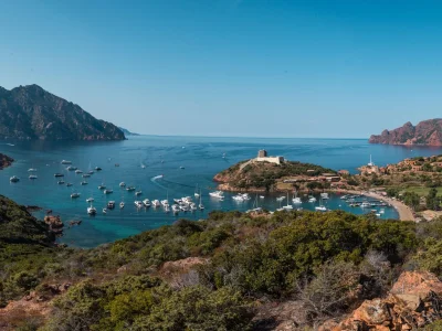 Port de Girolata (Girolata) Corse-du-Sud - Corse - France