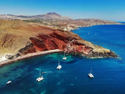 Red beach (Akrotiri) South Aegean - Santorini - Greece - Image 1