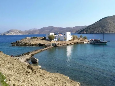 Saint Emilianos Church - South Aegean - Symi - Greece